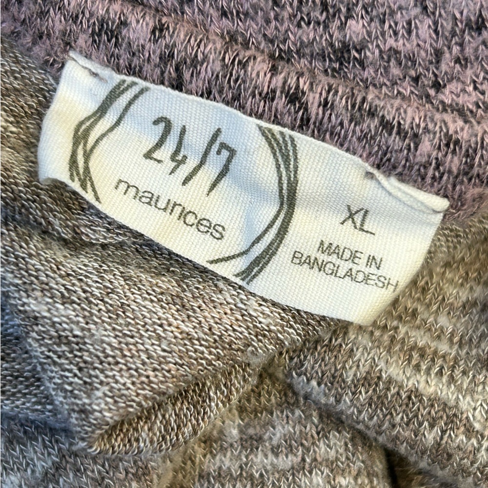 EUC Maurices 24/7 Pink Puff Sleeve Baseball Tee - Picture 11 of 13